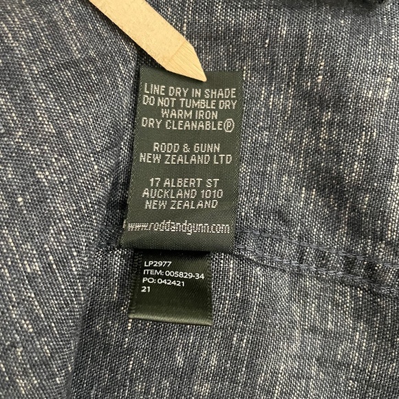 Rodd & Gunn Ellersie Linen Short Sleeve Button Up Shirt - Picture 8 of 10